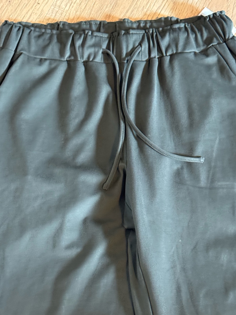 Joie Elastic Waist Lounge Athleisure Pants Dark Green Size M NWT - Picture 4 of 9